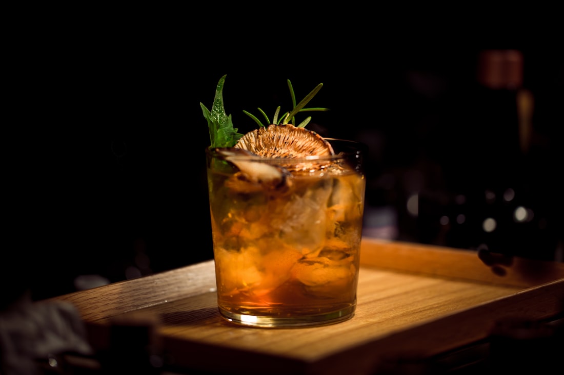 Smoke Show — Mezcal, amber, rosemary