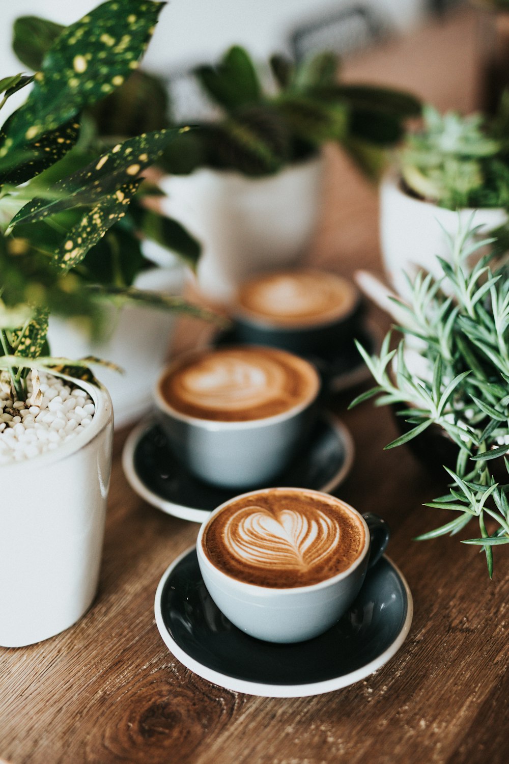 Flat white with heart latte art